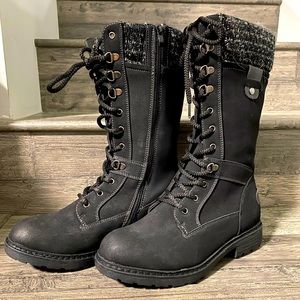 COPY - Patrizia Heroness Tall Combat Boot- Size 8- Black